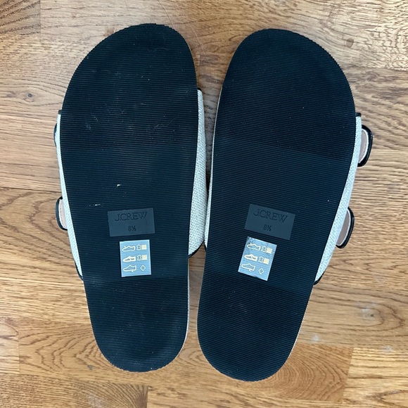 NWT J.Crew Marlow Sandals in Canvas Size 8.5 Color Moroccan Sand - Picture 7 of 13